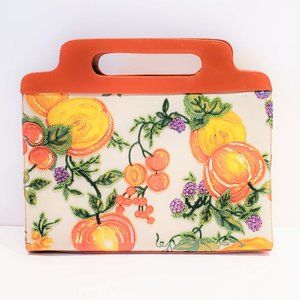 SOLD Isabella Fiore Floral Beaded Detail Handbag (Med)